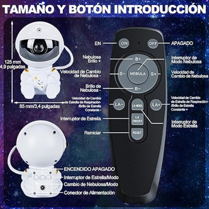 Astronauta Proyector de Galaxias